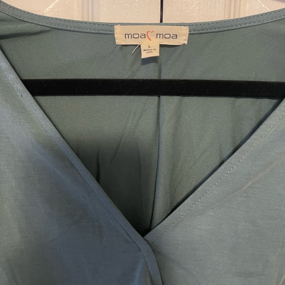 Moa Moa Green Crop Top, Size L - Picture 4 of 5